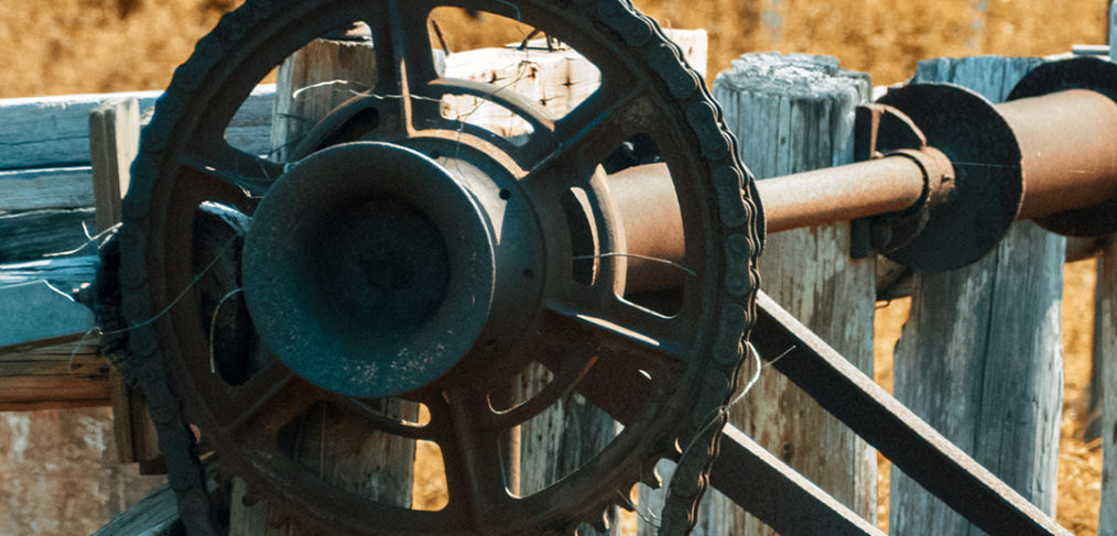 Old dry dock winch.