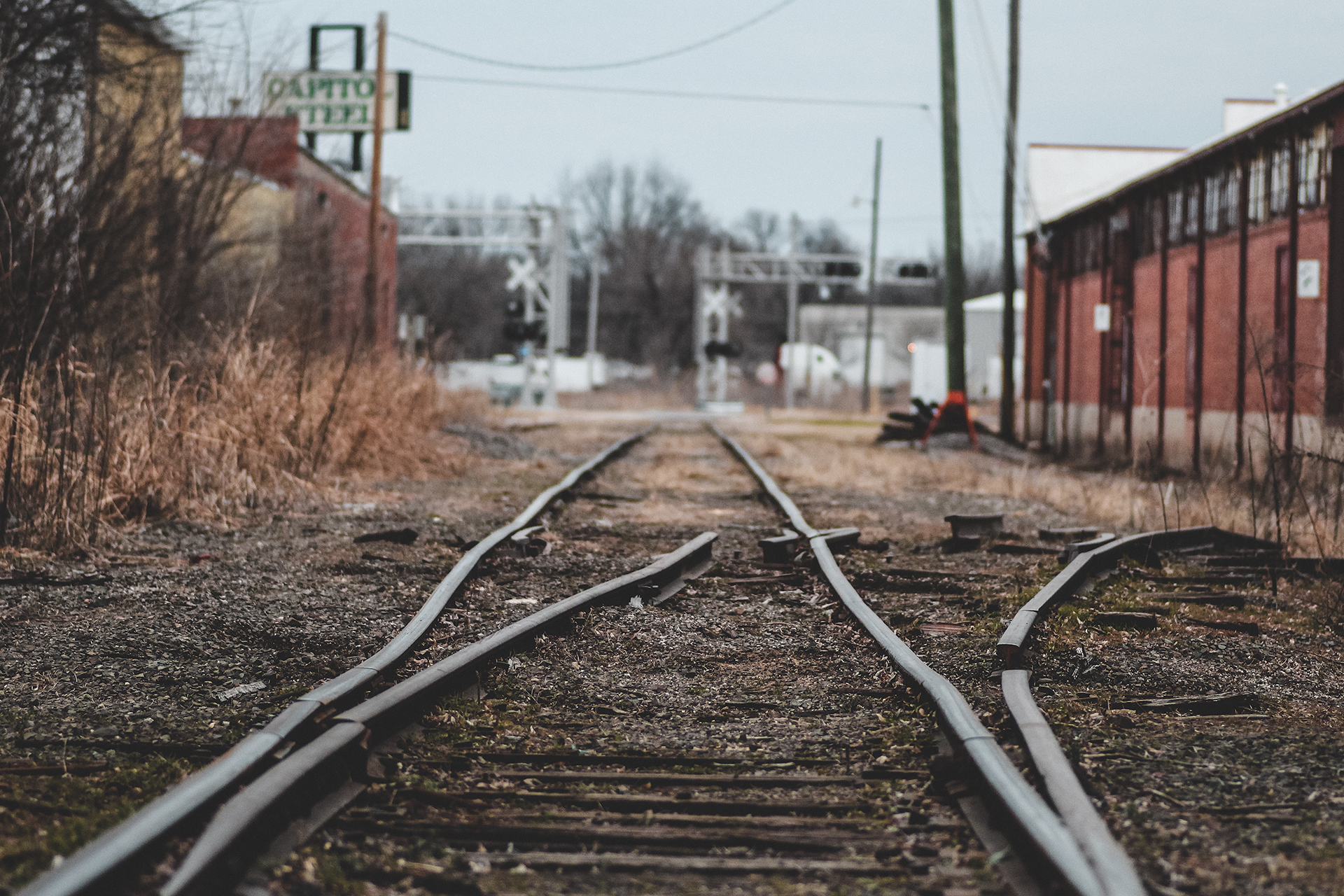 Dilapidated Old Section of Train Tracks crushemedia