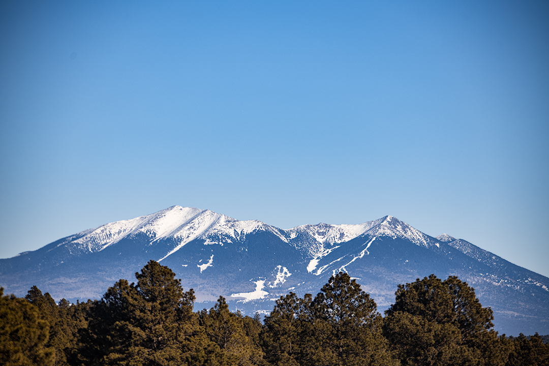 Arizona Winter Mountains Scene